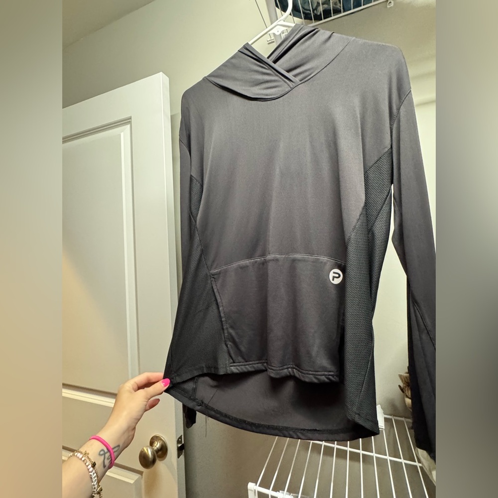 Pelagic Black Long Sleeve Relaxed Hoodie